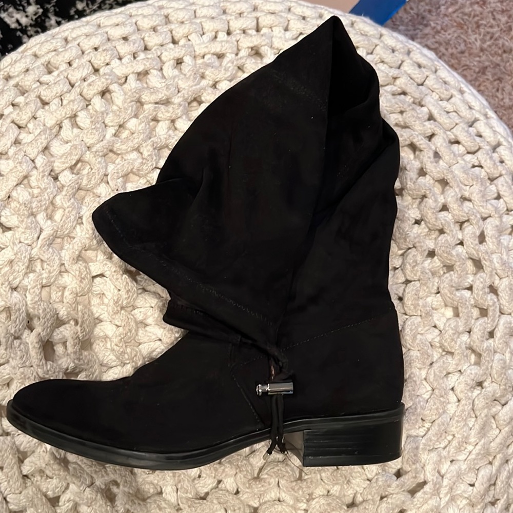 Sam Edelman black suede over the knee boots